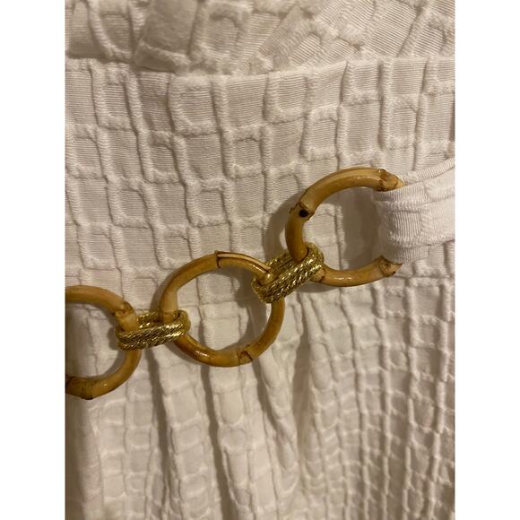 Sandra Darren Womens Size 12 Ivory Dress Fitted Chic Classic - Picture 3 of 6